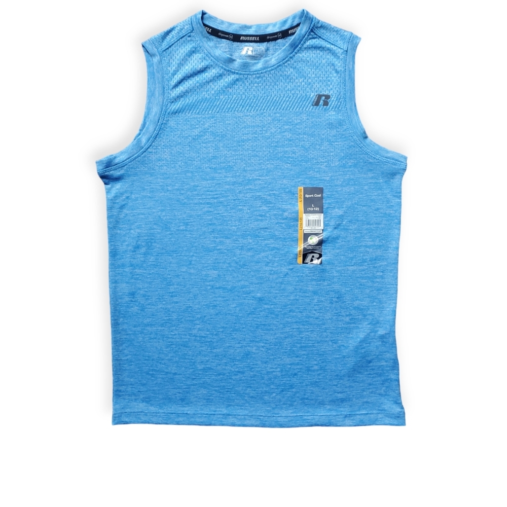 Russell Athletic Blue Sleeveless Kids Top